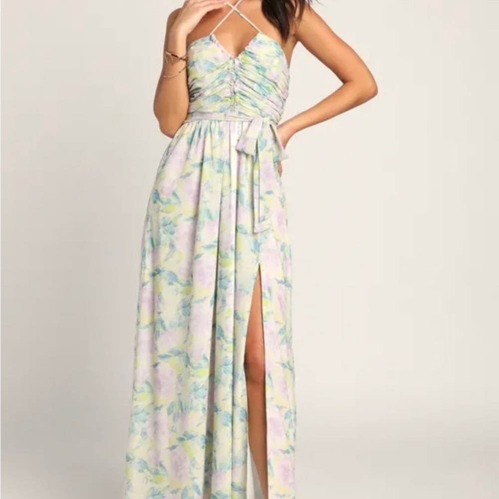 Lulus Effortlessly Abloom Maxi Dress